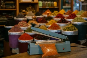 دستگاه دوخت پلاستیک برای عطاری‌ 