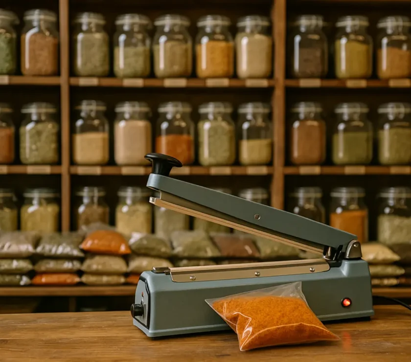 مزایای استفاده از دستگاه دوخت پلاستیک برای عطاری‌ ها